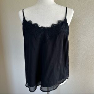 abercrombie & fitch black lace tank